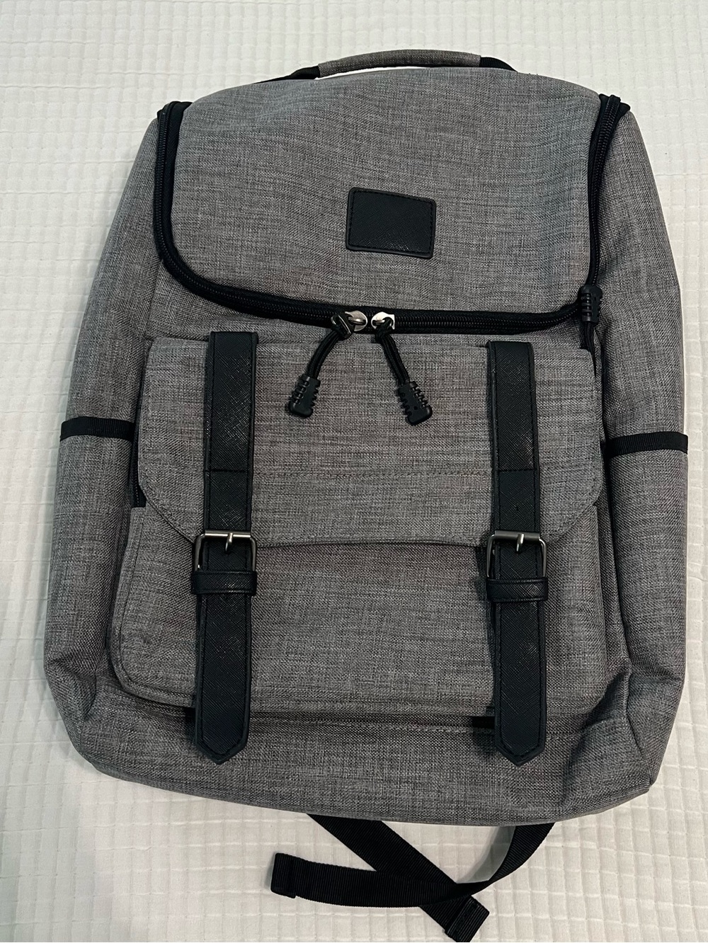 Men's Gray Casual Backpack - Modern Travel & Work Bag